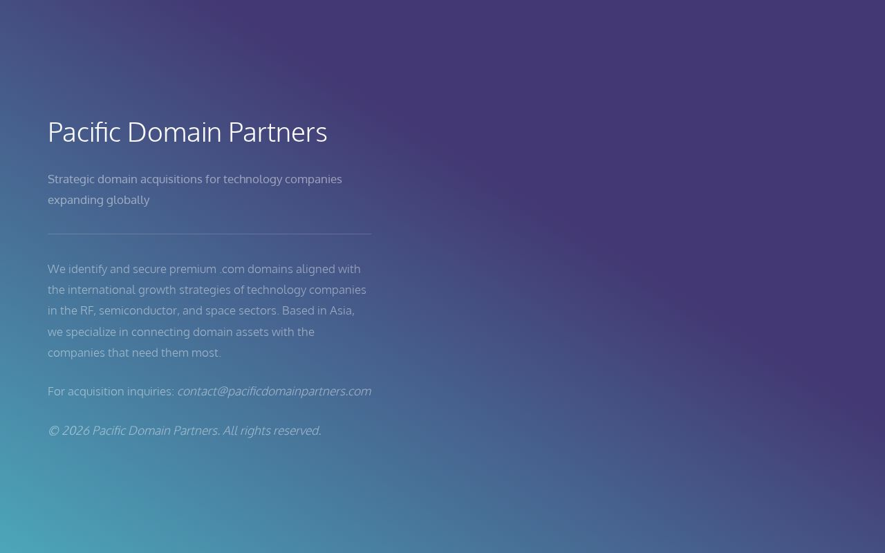 Domain Partners Pacific Domain Partners
